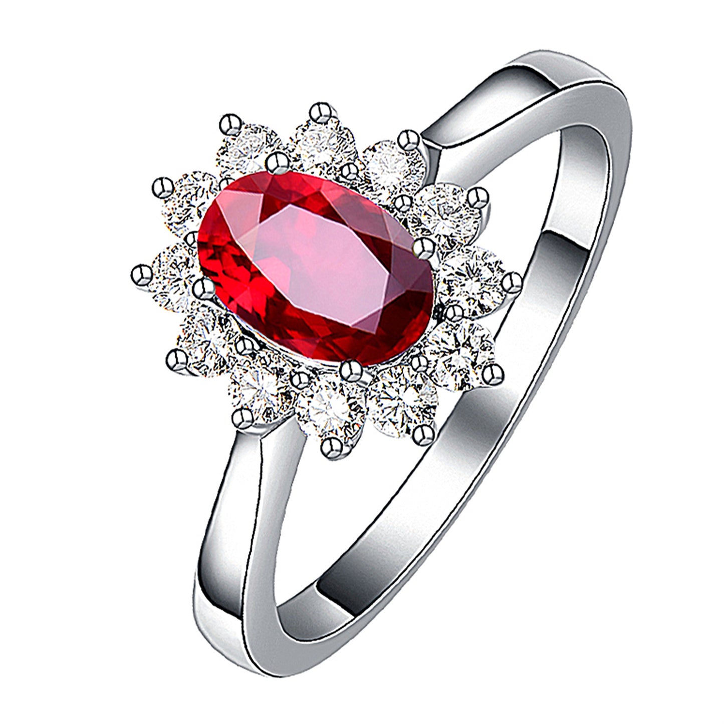Gemstone Zircon Creative Personality Inlaid Emerald Ring