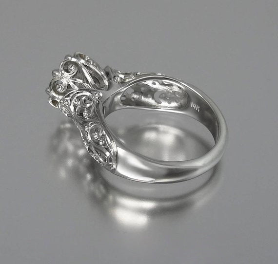 Women's & Men's Simple And Zircon Accessories Vintage Flower Rings