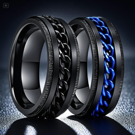 Steel Chain Electroplating Rotating Decompression Titanium Simple Bracelets