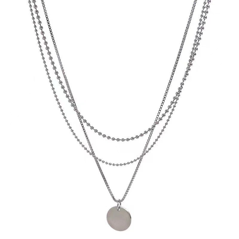 Women's Chain Simple Temperamental Cold Style Round Alloy Necklace