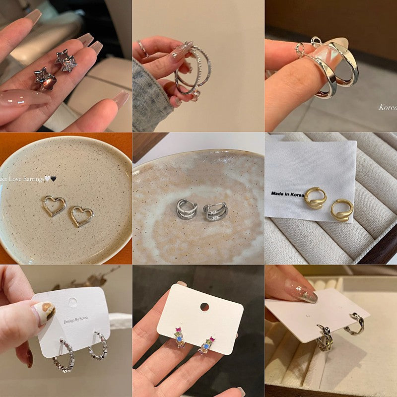 Women's Stall Night Market Fashion Live Ear Rings