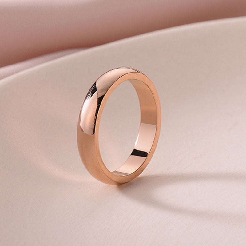 Stainless Fashion Couple Wide Version Index Rings