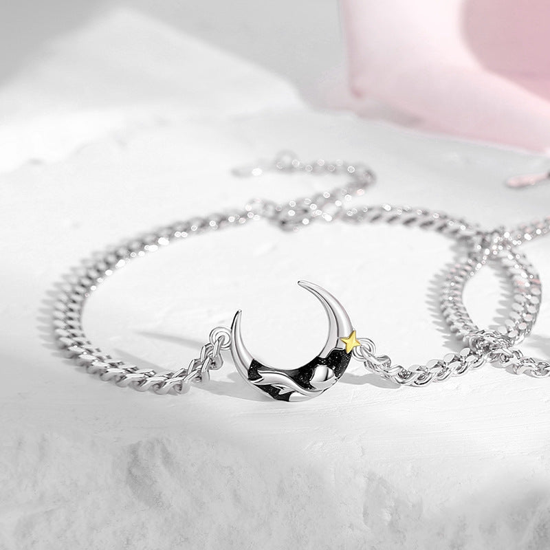 Women's & Men's Couple Niche High Sense Star Moon Valentine's Bracelets