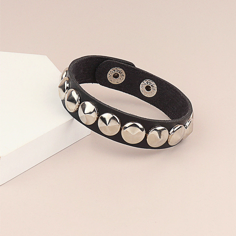 Rivet Punk Couple Leather Casual Fashion Bracelet
