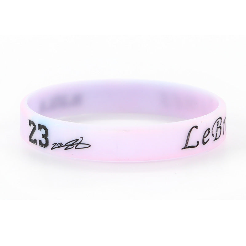 Basketball Silicone Rubber James Curry Harden Durant Bracelet