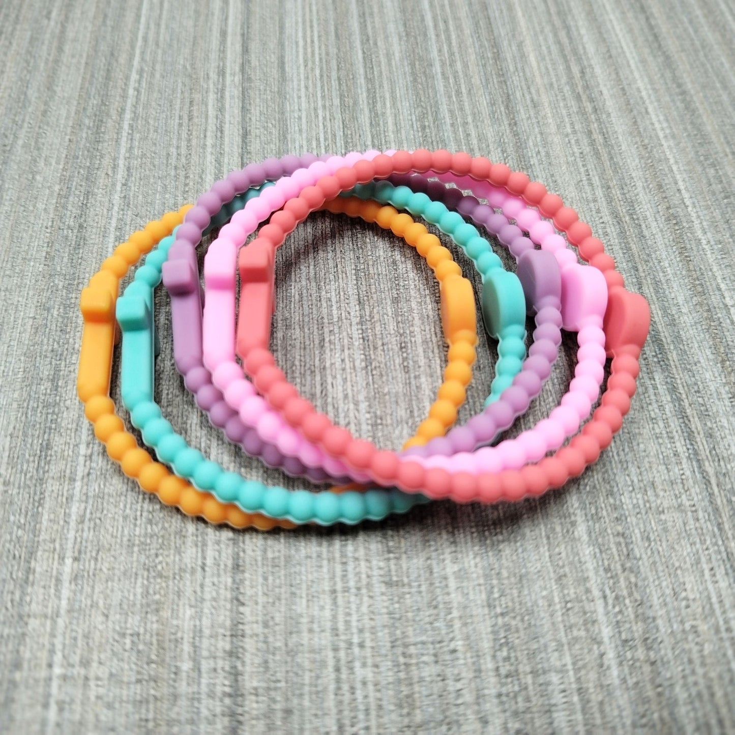 Charming Comfortable Cross Love Silicone Bible Bracelets