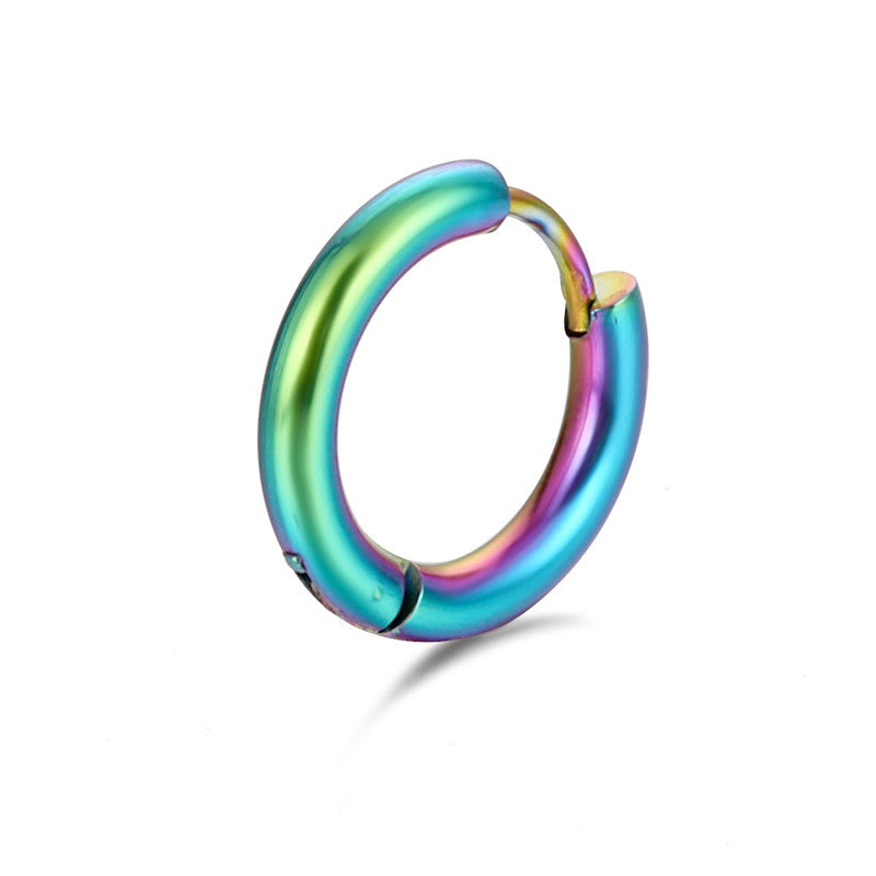 Women's & Men's For Titanium Steel Simple Clip Electroplated Earrings