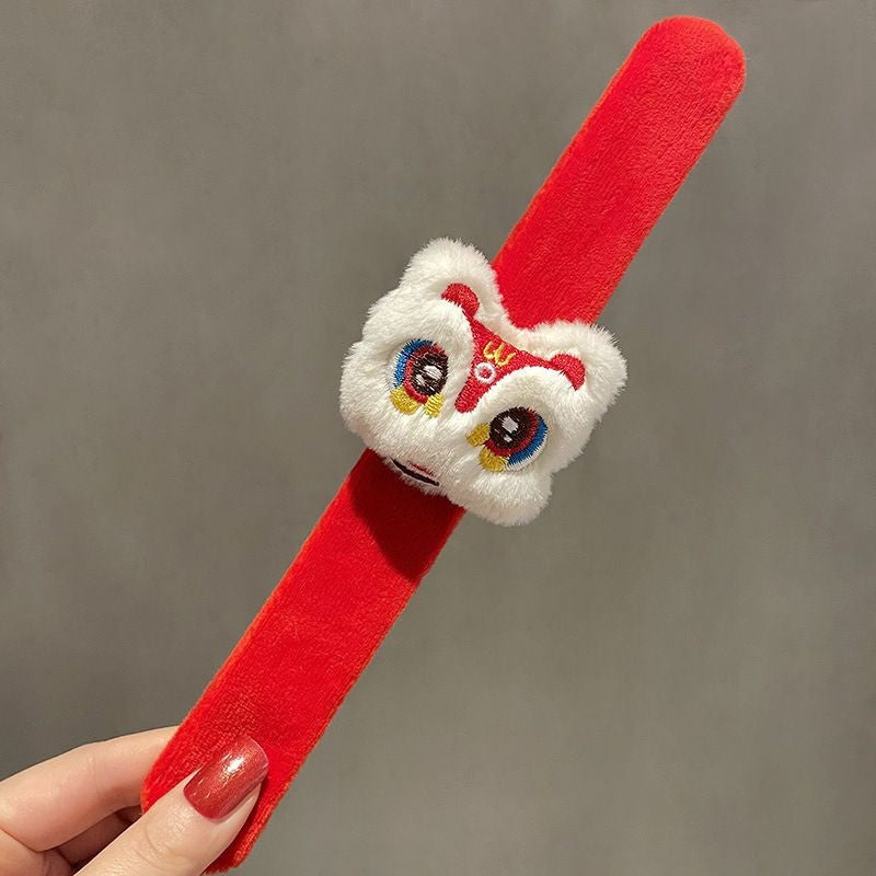 Children's Plush Cartoon Pop Cute Couple Female Slap Bracelet