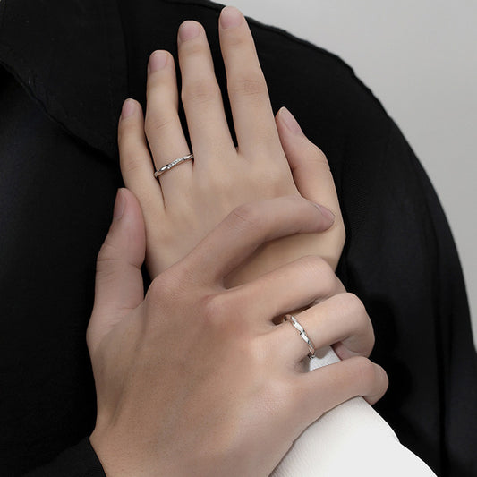 Luxury Minority Design Index Finger Simple Adjustable Open Ring