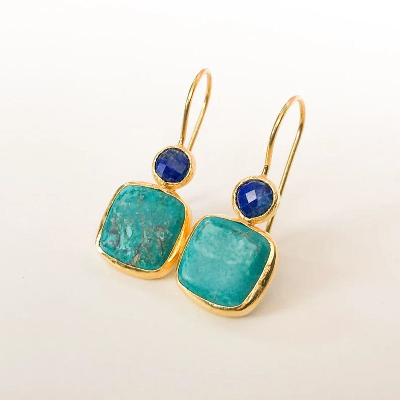 Women's Multiple Options Bohemian Ethnic Turquoise Eardrops Combination Earrings