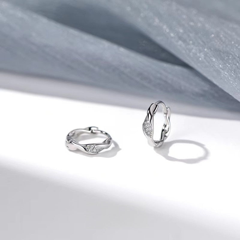 Women's Sier Needle Mobius For Bone Before Sleep Simple Ear Buckle