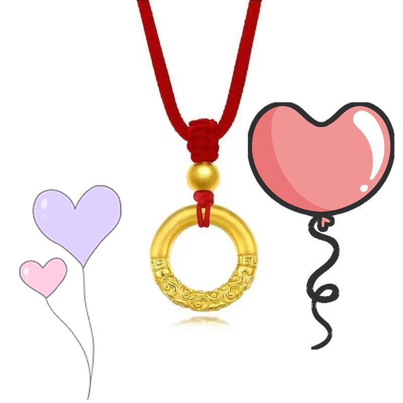 Simple Safety Buckle Woven Female Male Gold Hoop Circle Life Bracelets