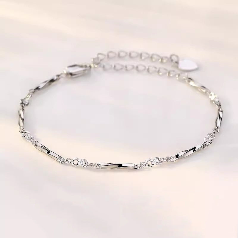 Women's Sier Mobius Fashion Mori Style Wrist Bracelet