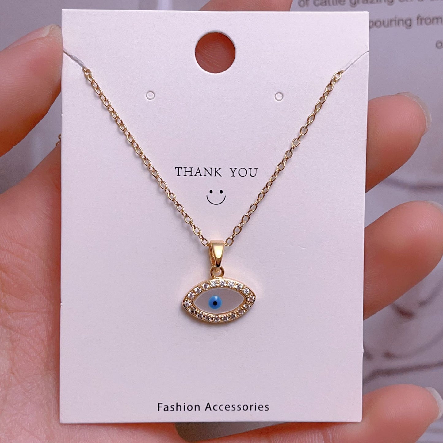 Eye Female Fashion Personality Titanium Steel Clavicle Necklaces