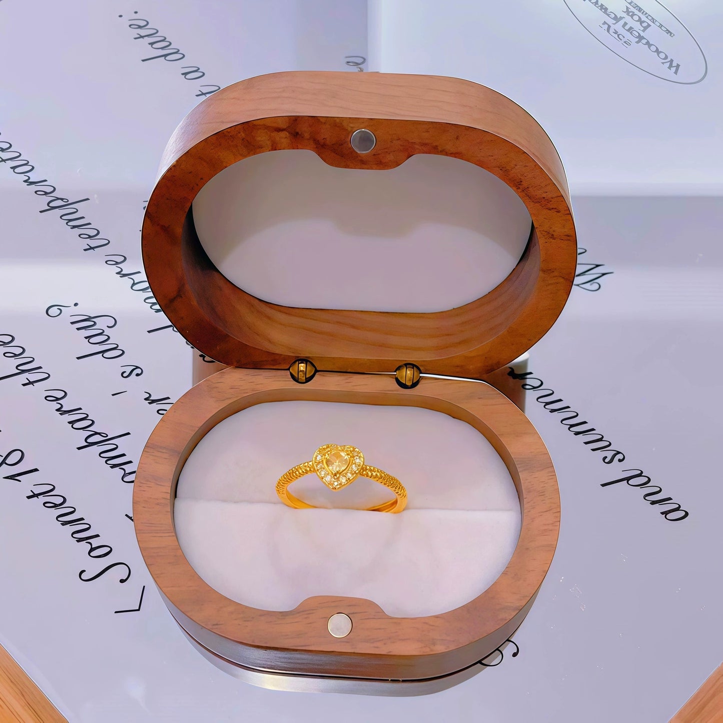 Gold Ancient Brushed Flower Niche Design Light Luxury Open Rings