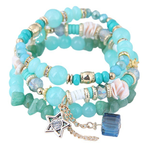 Classic Fashion Crystal Candy Beads Lady Bracelet