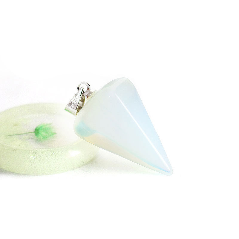 Prism Smart Pendulum Faceted Natural Stone Pendants