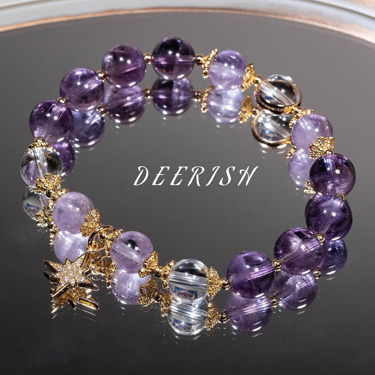 Amethyst Family Crystal Female High Sense Niche Bracelets