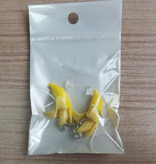 Imitation Wild Really Cute Banana Sweet Small Earrings