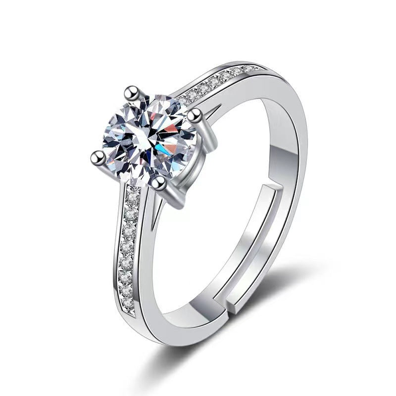 Moissanite Female Affordable Luxury Fashion Niche Rings