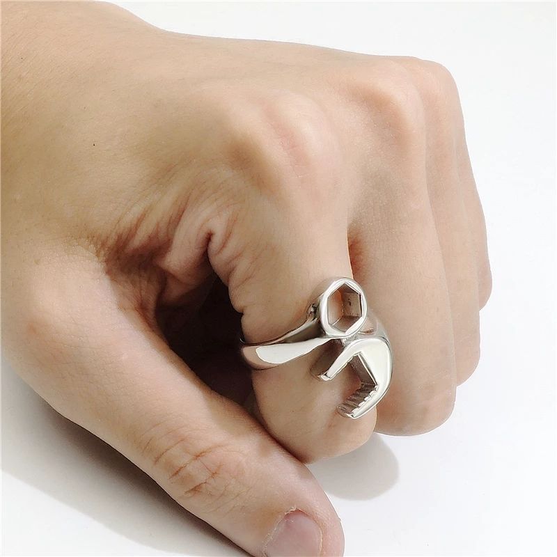 Alloy Geometric Cat Open Adjustable Animal Ring