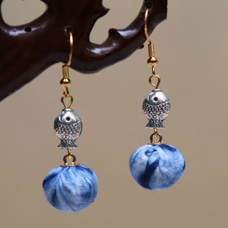 Style Chinese Traditional Cheongsam Vintage Senior Earrings