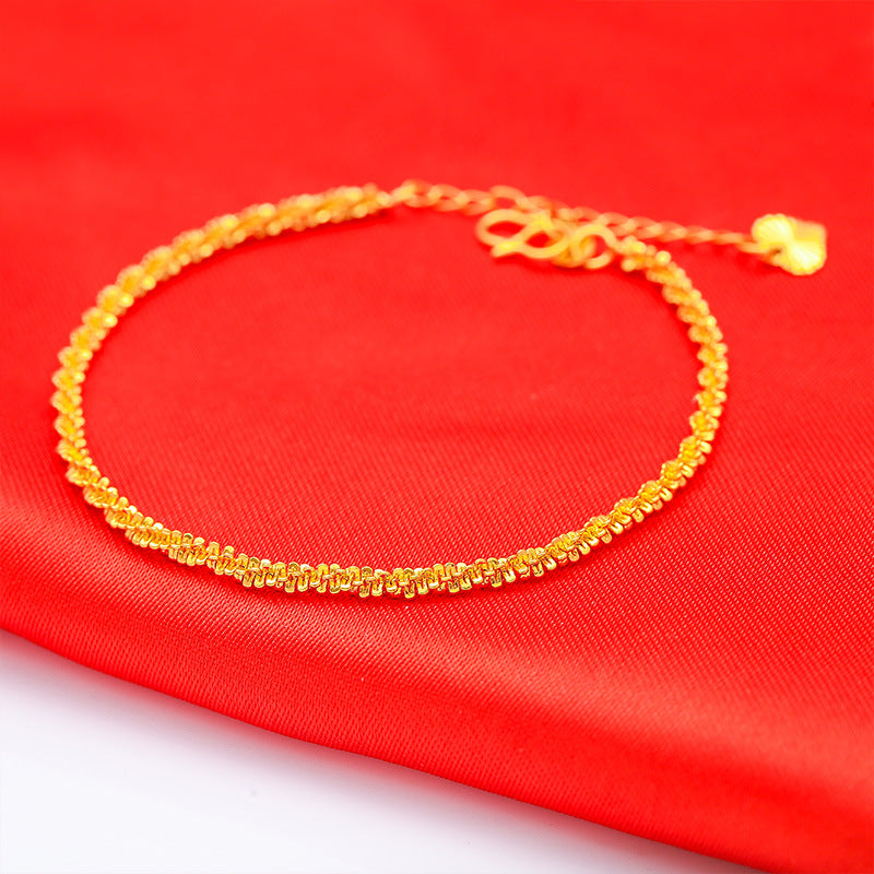 Women's Korean Alluvial Gold Trade Fair Opening Bracelets