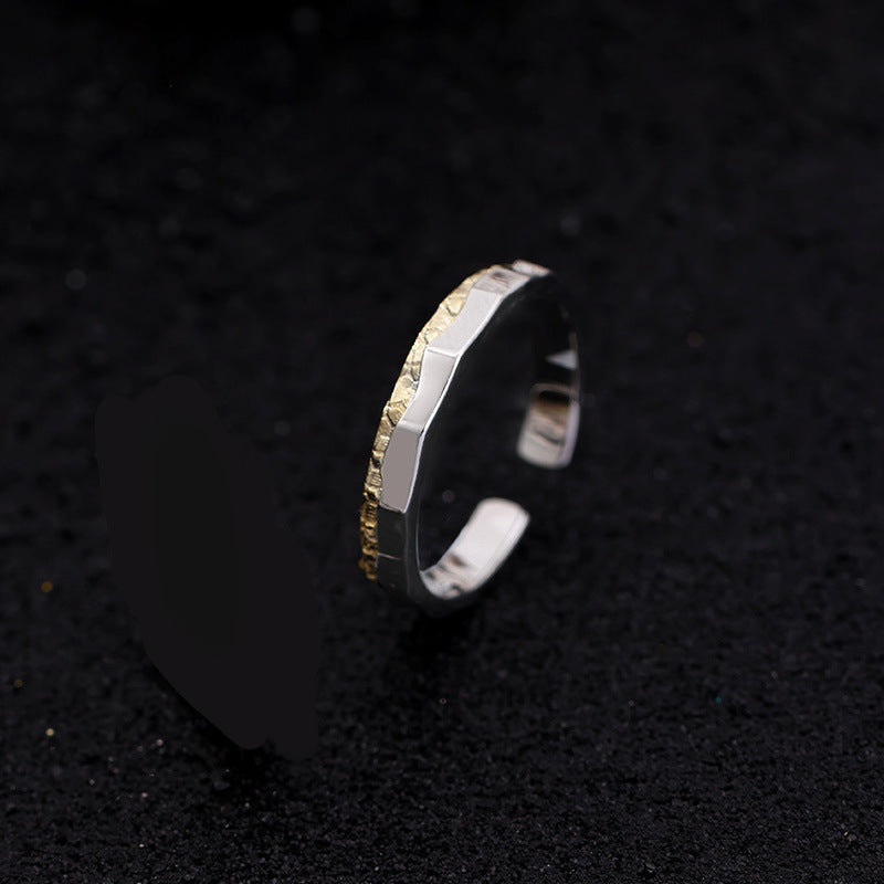 Women's & Men's Sunset Couple Niche High Sense Sterling Rings