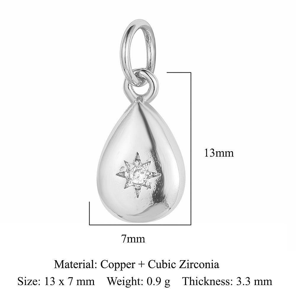 Kitten Puppy Eyes Copper Zircon Water Necklaces