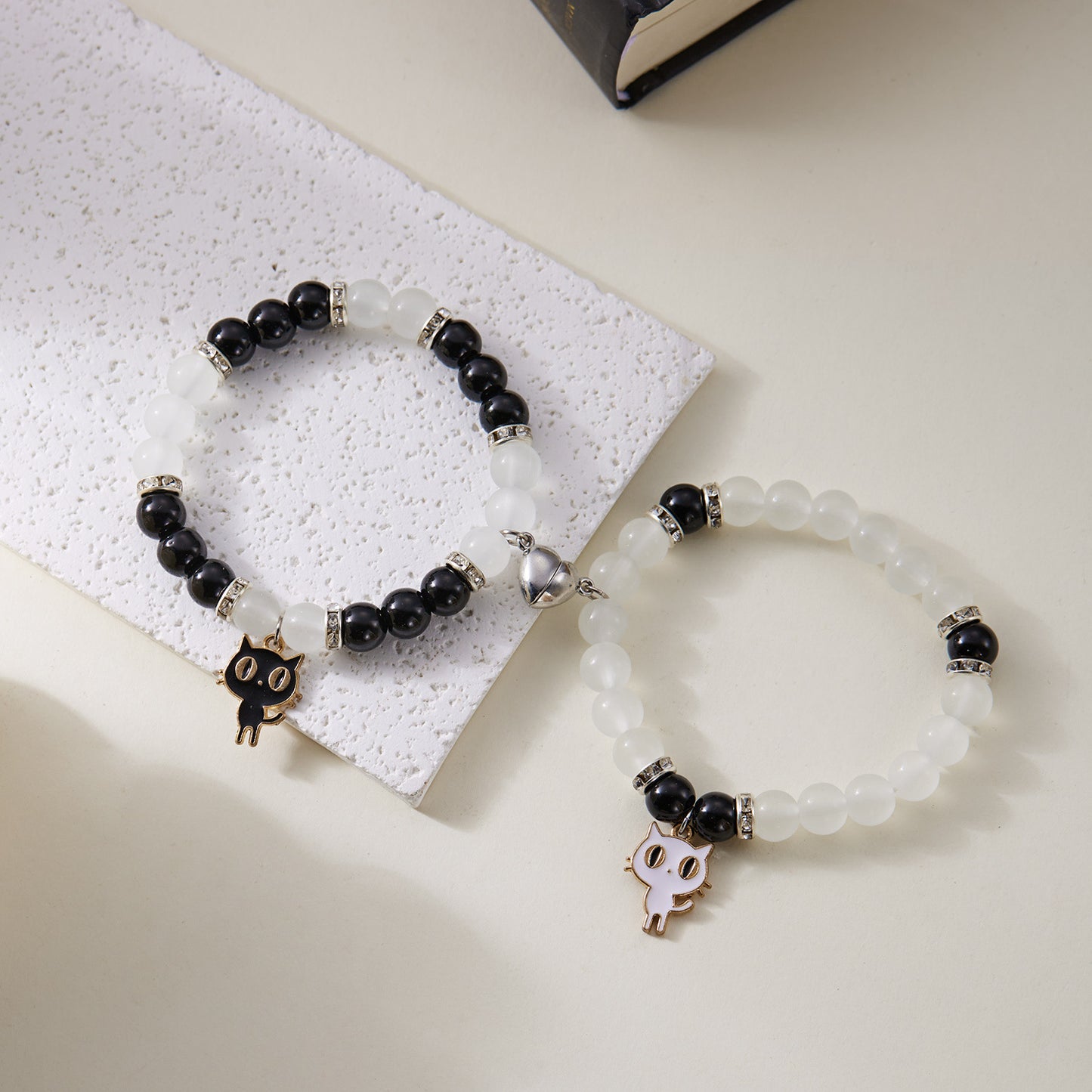 Beaded Cat Cute Two-piece Kitten Love Bracelets