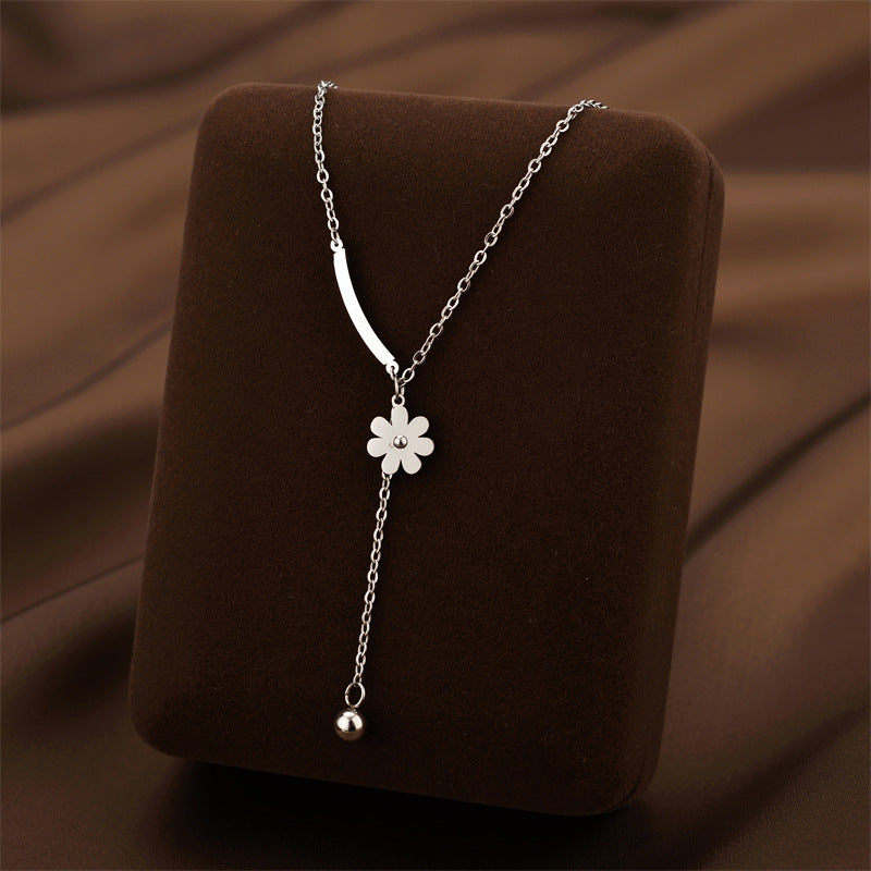 Titanium Steel Female Niche Simple Temperament Clavicle Pendants