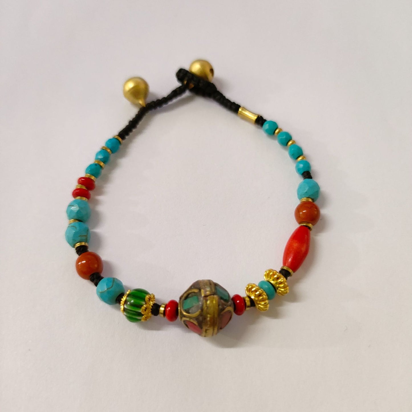 Women's Style Nepal Beads Retro Fashion Thailand Wax Line Bracelet