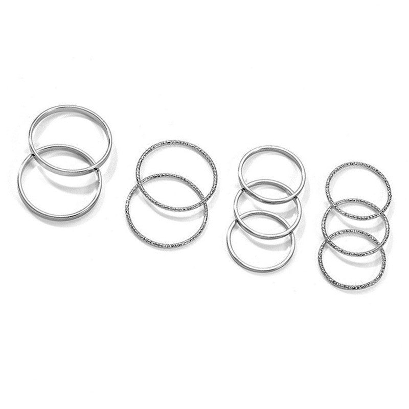 Women's Simple Personality Pcs Set Thin Knuckle Rings