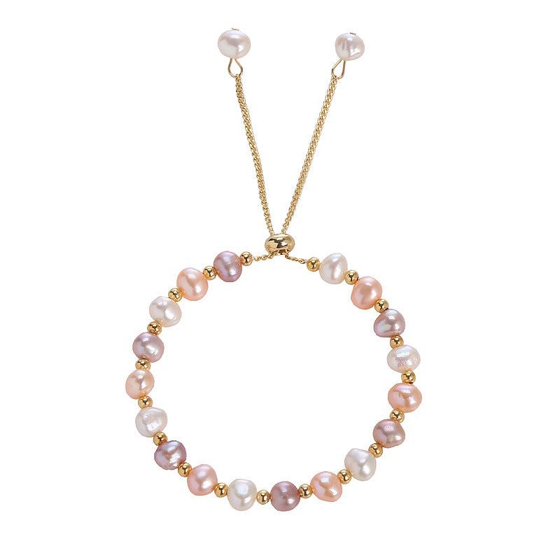 Freshwater Pearl Rato Colorful Gilded Creative Lover Bracelet