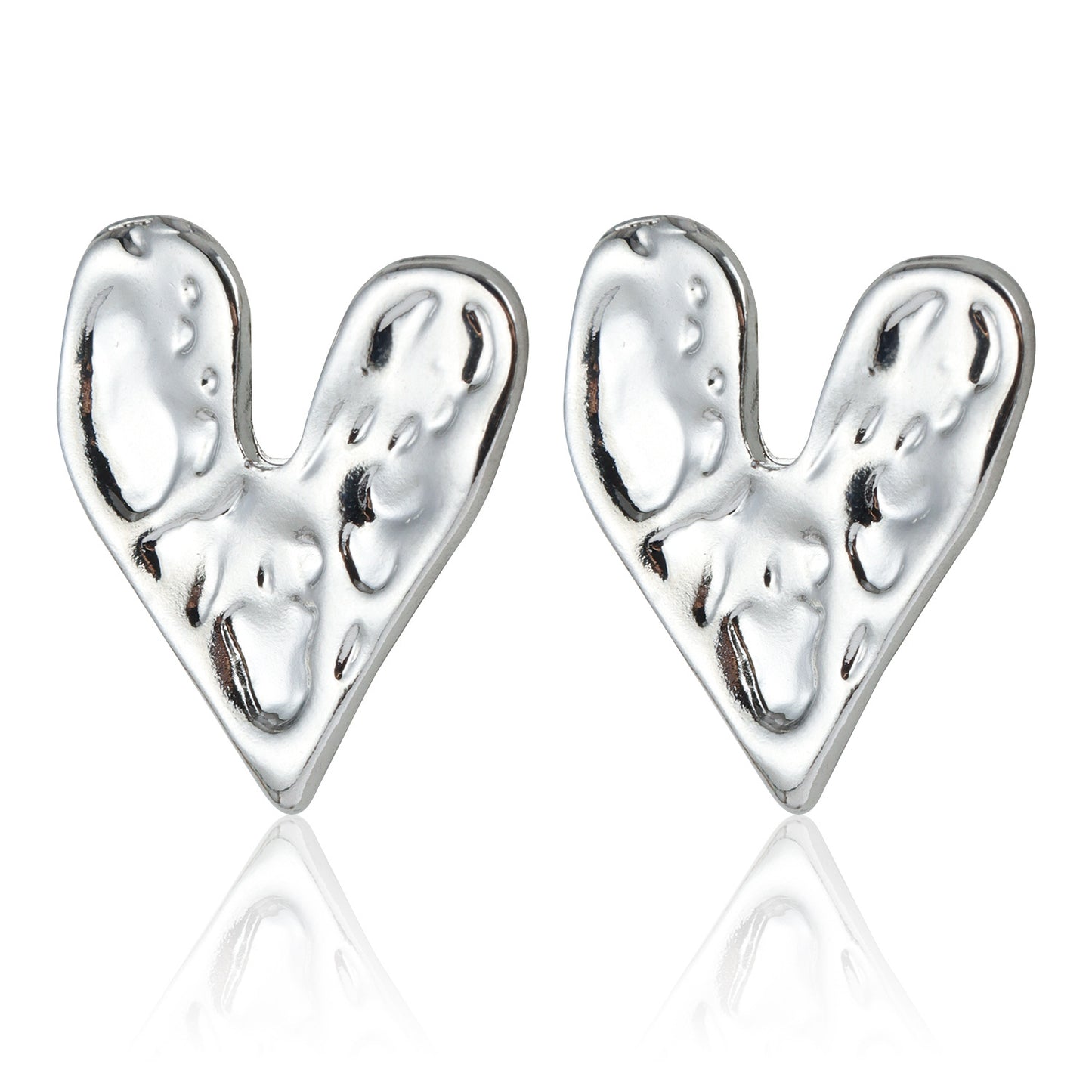 Lava Heart Vintage Design Ear Geometric Irregular Earrings