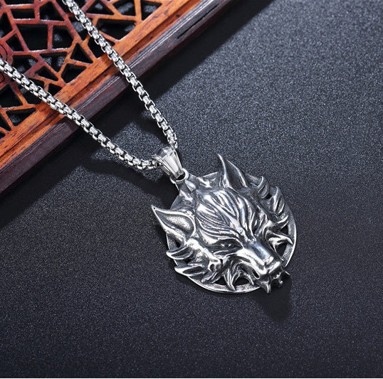 Men's Stainless Steel Hip Hop Cool Cross Trendy Clavicle Necklaces