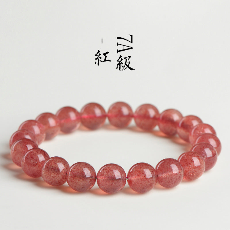 Cool Natural Strawberry Loose Round Beads Jewelry Accessories