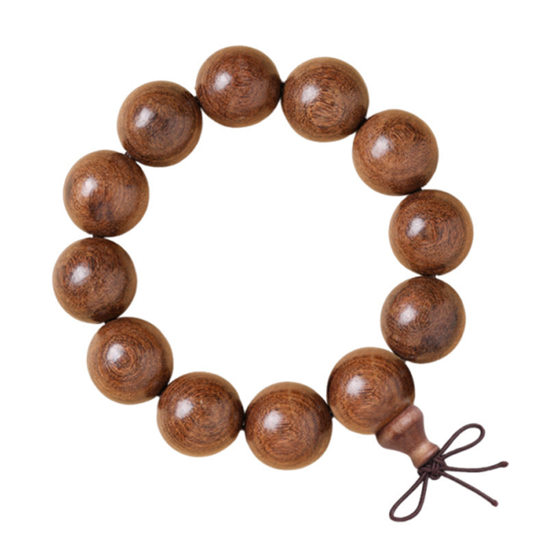 Women's & Men's Streaming Drainage Gold Sandalwood Rift Grain Old Materials Atmospheric Buddha Bracelets
