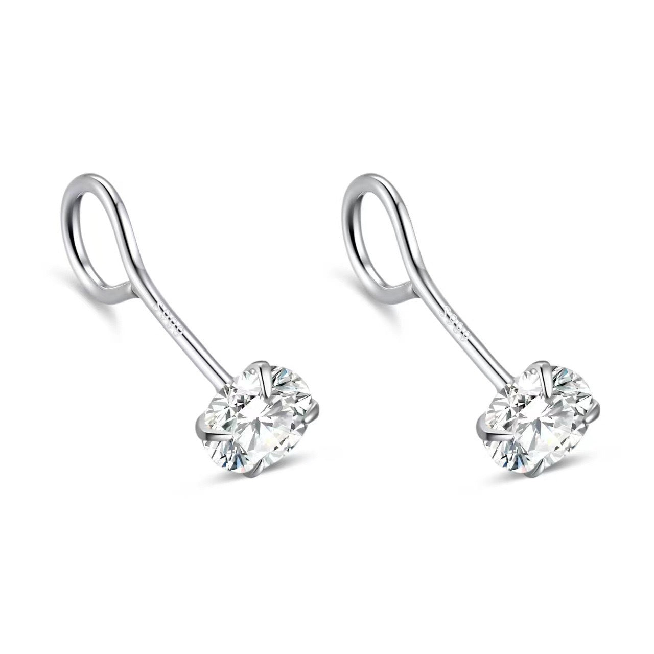 Sterling Sier Zircon Hook Female Affordable Earrings