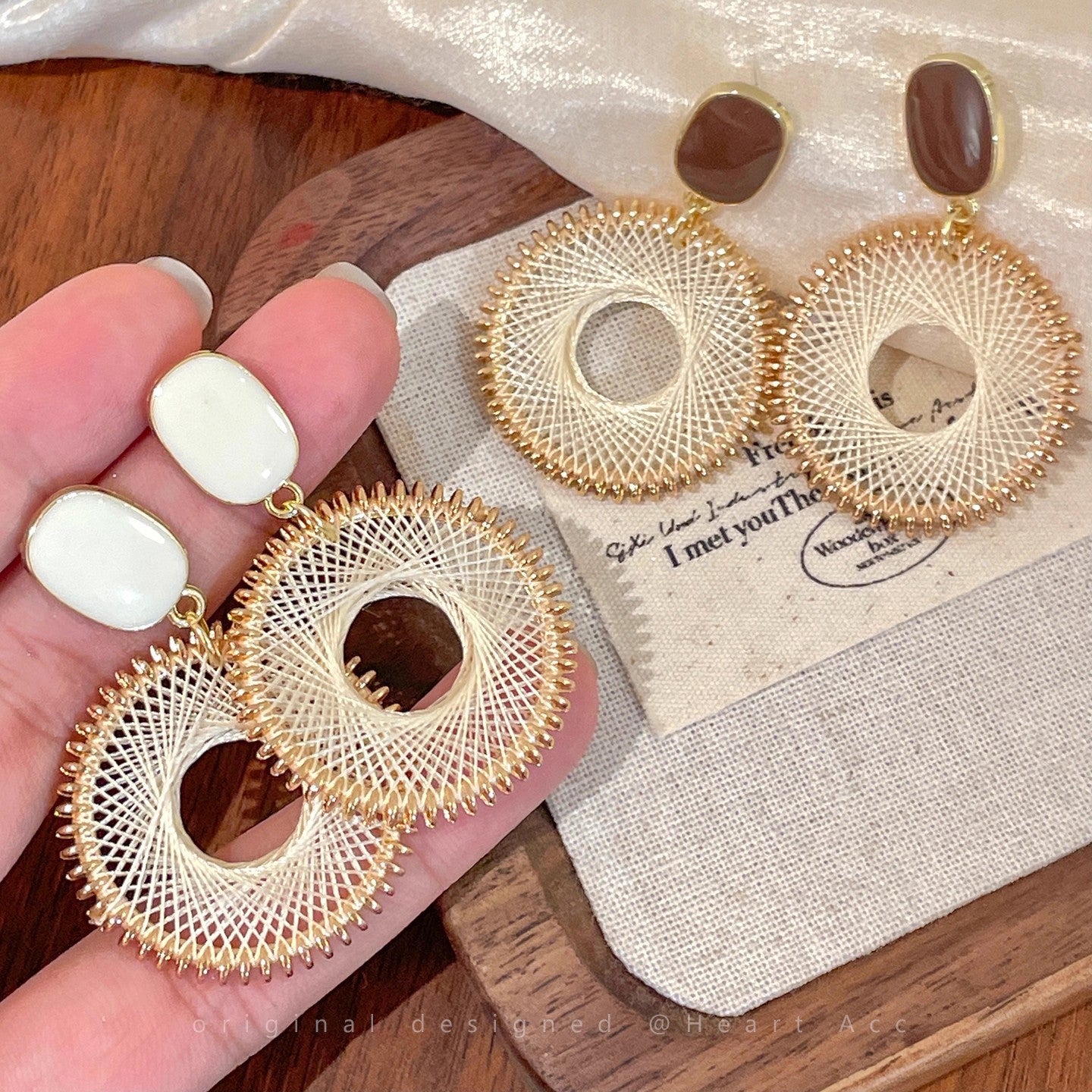 Exaggerated Big Ear Elegant High-grade Vacation Style Retro Earrings