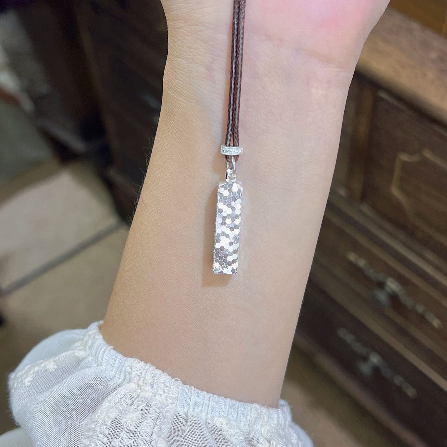 Women's & Men's Small Gold Bar Light Luxury Brick Necklaces