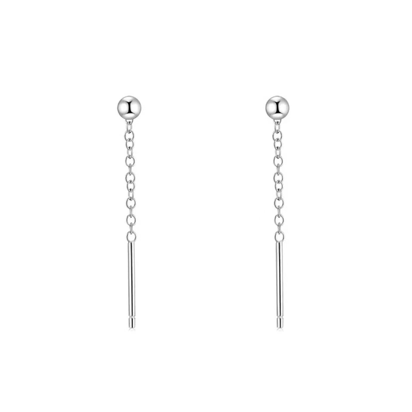 Women's Simple Fresh Korean Style Chain Mid-length Ear Line