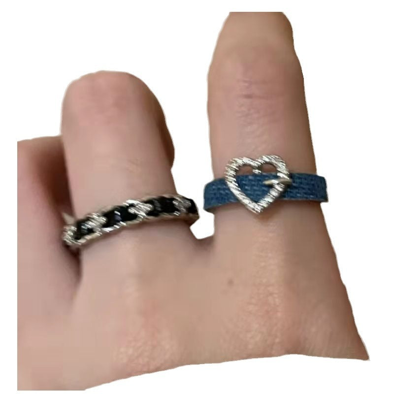 Heart-shaped Female Niche Design Senior Index Rings