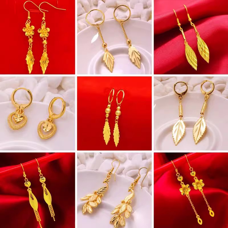 Peacock Phoenix Lucky Beads Leaf Tassel Crown Long Time Ear Line