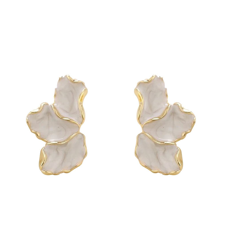 Women's Petal Fashionable Elegant Niche Unique Light Earrings