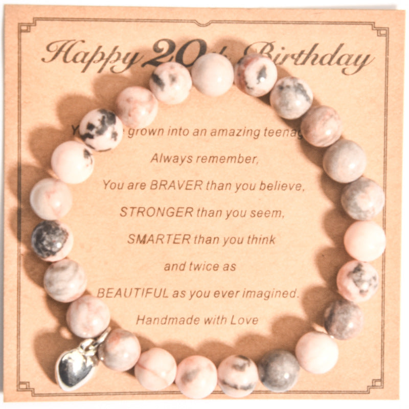 Love Handmade Beaded Parents Husband Birthday Bracelets