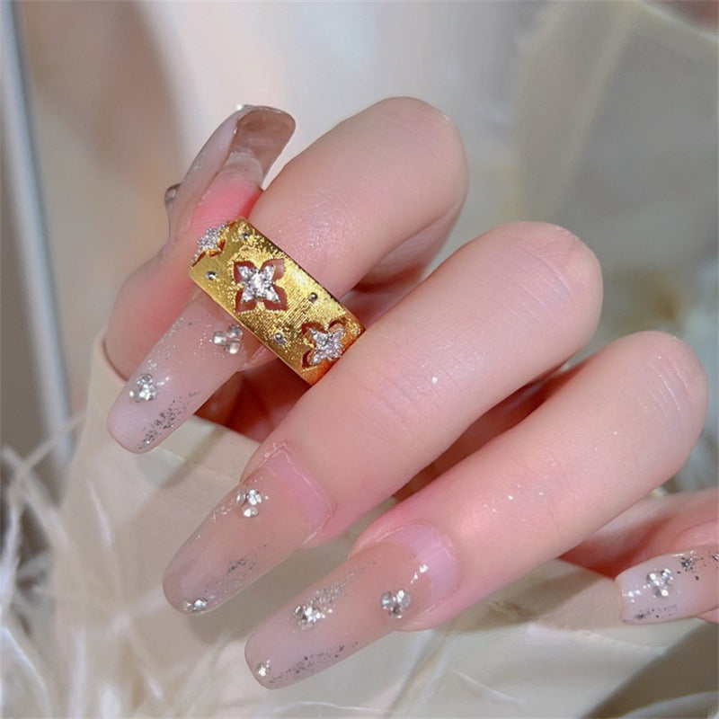 Women's Sier Simple Light Luxury High-grade Index Finger Open Rings