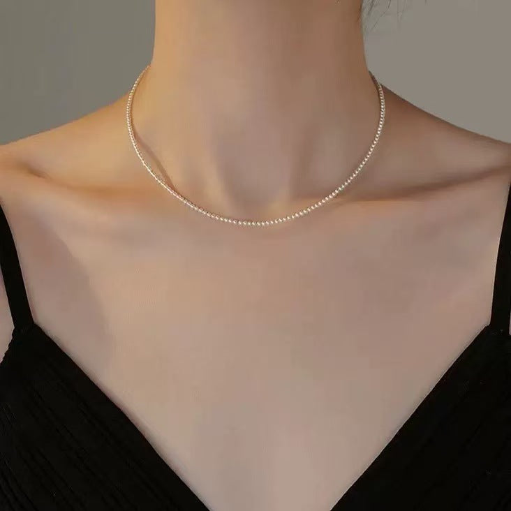 Beads Pearl Light Luxury Minority High Necklace