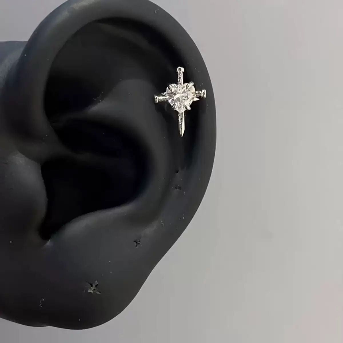 Bone Small Versatile Butterfly Design Pin Stud Earrings