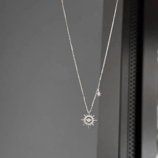 Women's Hollow Sun Design Clavicle Chain Elegant Necklaces